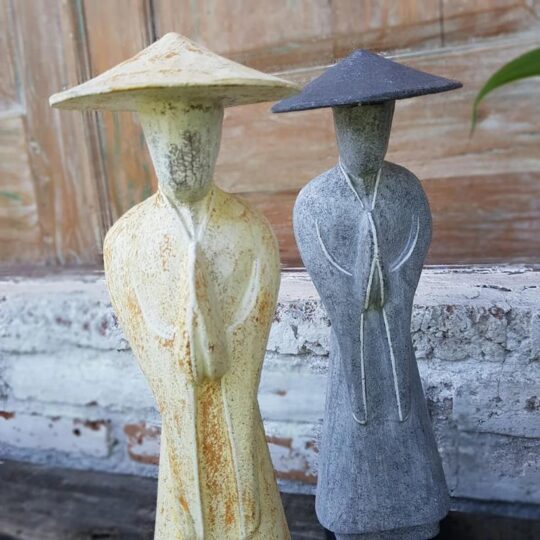 Asian Wooden Standing Figures bali buddha online store exotic decor