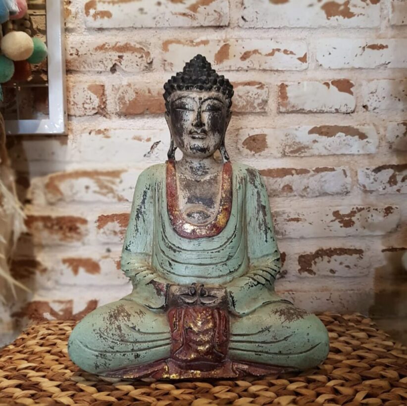 Carved Sitting Buddha bali buddha decor