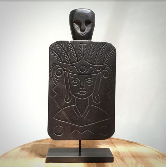 Hand Carved Tribal Piece with Stand bali buddha homewares