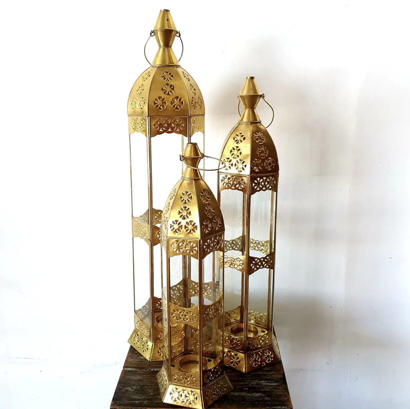 Large Gold Brass Candle Holder bali buddha Products