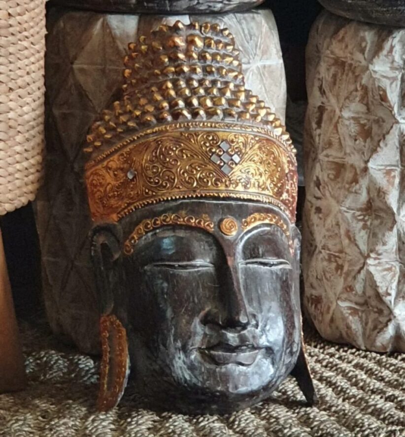 Large Hanging Buddha Head bali buddha decor