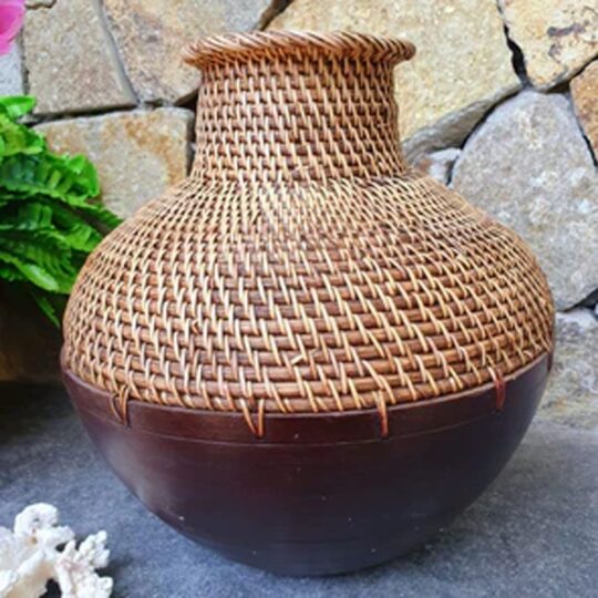 Large Rattan Round Vases bali buddha Products