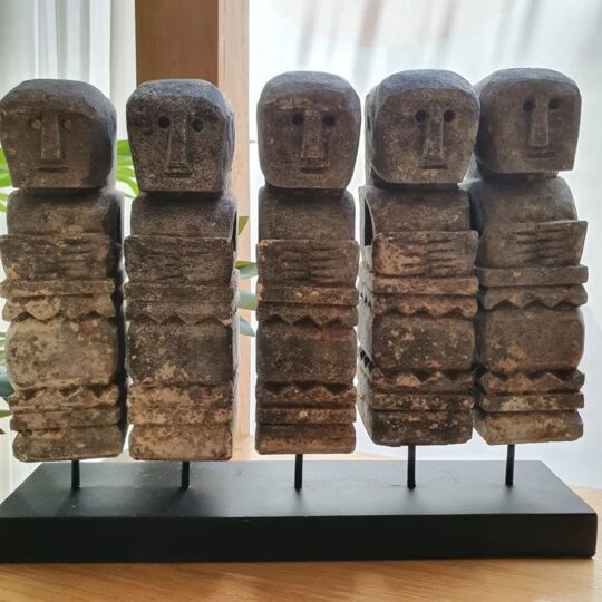 Tribal Stone Men with Stand bali buddha online shop