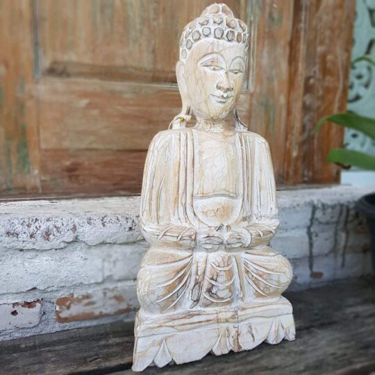 Wooden Sitting Buddha bali buddha homewares