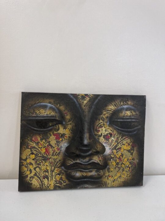 yellow-faced-buddha-painting